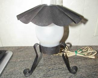 MCM wrought iron lamp