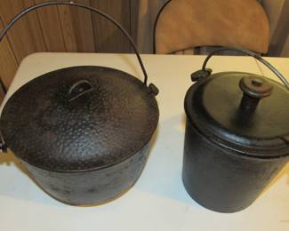 VTG cast iron covered pots