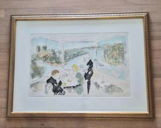 Urbain Huchet S/N 'La Tour D'Argent' Lithograph