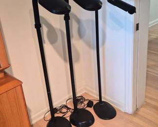 Flexible‑Arm Ott-Lite & LiteSpan Metal Stick‑Style Floor Lamps