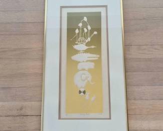 “On the Ball” Serigraph by Mar (58/100)