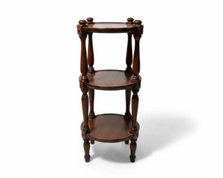 Ethan Allen Old Tavern Collection ThreeTiered Pedestal Stand