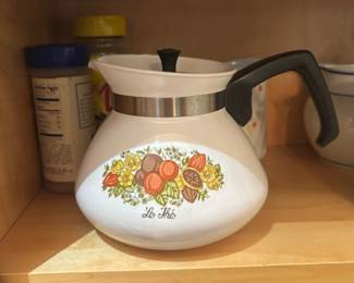 CorningWare Spice of Life Coffee Pot with Le Th