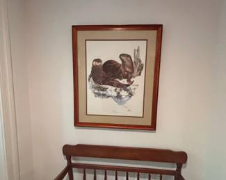 River Otter Lutra Canadensis Limited Edition Print by Richard Timm