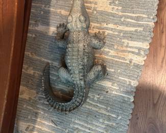 Concrete Alligator Garden Statue