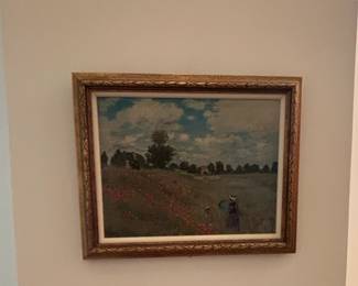 Claude Monet The Poppy Field Reproduction Oil Painting