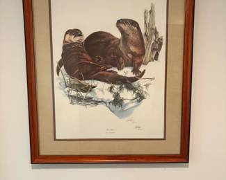 Richard Timm River Otter Signed Limited Edition Print