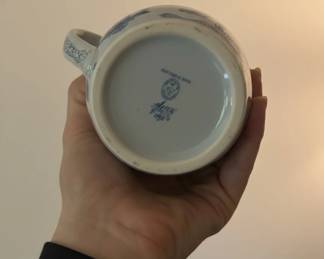 Spode The Fables Blue and White Pitcher third image