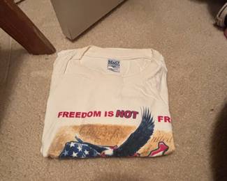 MO Gold Freedom Is Not Free Eagle and Document TShirt