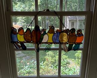 Stained Glass Bird Suncatcher