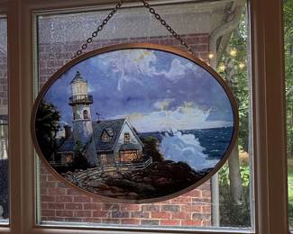 Light in the Storm Stained Glass Panel