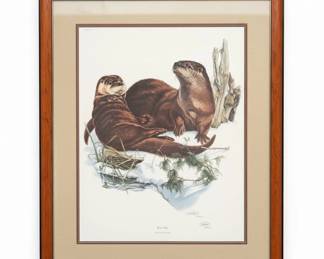 Richard Timm River Otter Signed Limited Edition Print fifth image