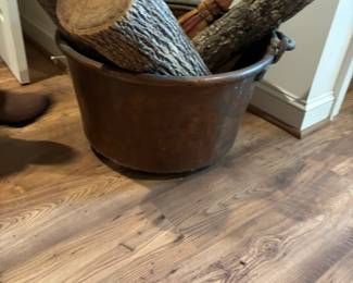 Vintage Copper Pot with Handles