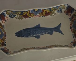 Regout Delft Blue Fish Platter