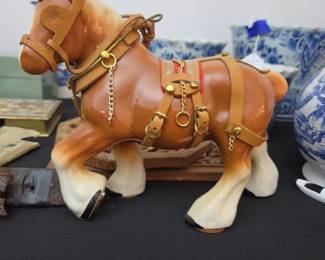 Staffordshire Reproductions England Clydesdale Horse Figurine