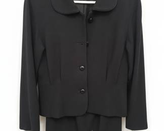 Pierre Cardin Black Skirt Suit
