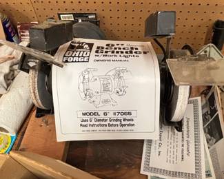 Ohio Forge Bench Grinder with Work Lights