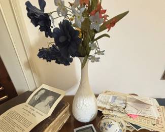Kaiser Porcelain Vase with Floral Embossing