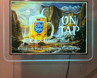 Old Style beer sign