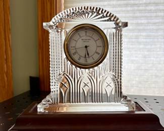 Waterford crystal desk clock