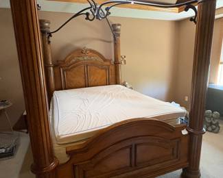 Michael Amini four-poster canopy bed