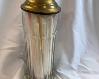 Antique straw dispenser 