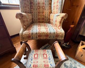 Wingback accent chairs