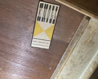 Florence Knoll four panel bench