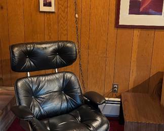 Frank Doener Eames style lounge chair and ottoman 