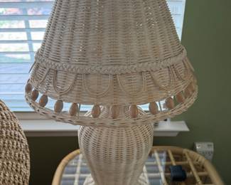 Wicker lamp
