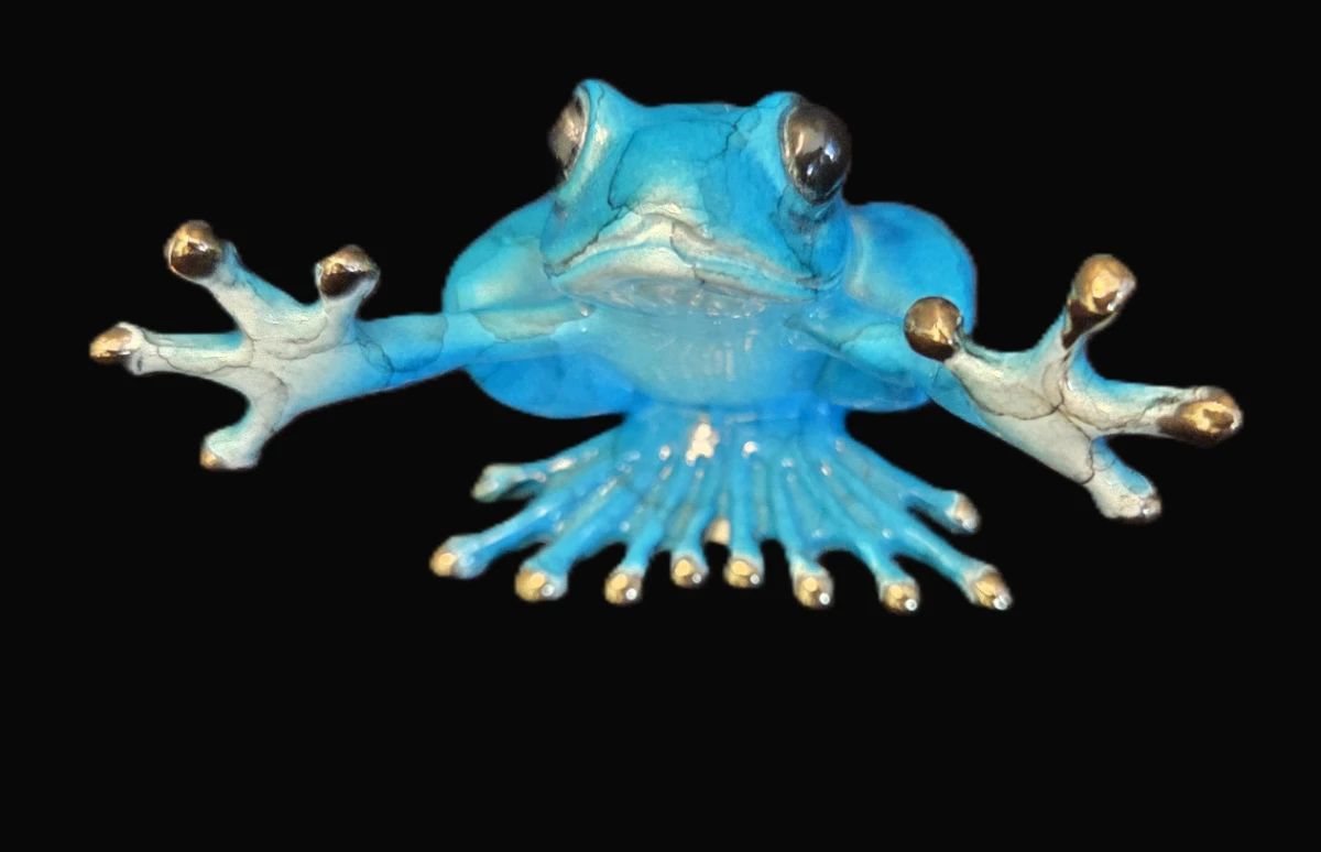 Joseph Quillan bronze frog 