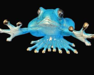 Joseph Quillan bronze frog 