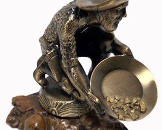 Brass bronzed Jeep Willys gold paner placer 