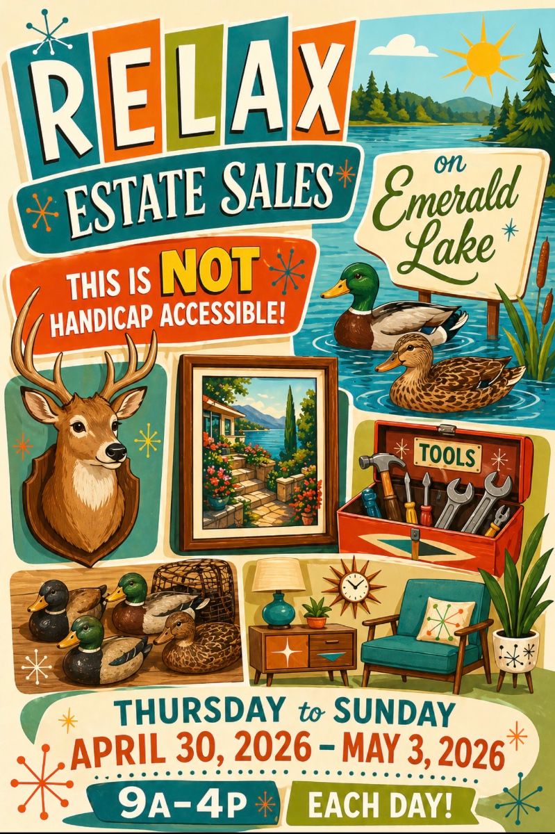 ADDRESS WILL BE POSTED THE DAY BEFORE THE SALE (WEDNESDAY)