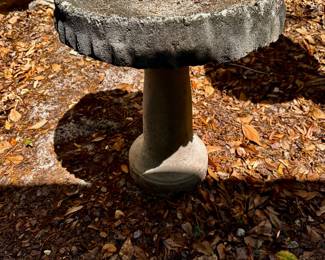 Concrete Bird Bath