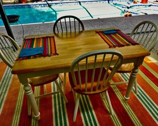 Butcher Blick style Patio and 4 chairs