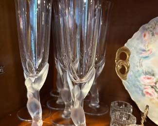 Carl Fabergé champagne flutes quantity eight