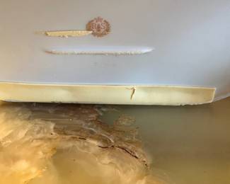 Large R S PRUSSIA antique dresser box mark