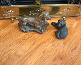 Altila’s wiener, dog statue, sandcast pup statue