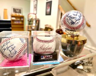 Signed baseballs