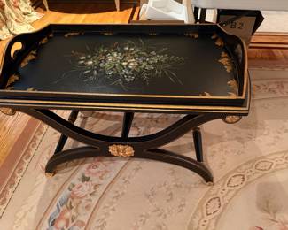 Chinoiserie Floral Tray-Top Coffee Table