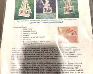 Kinetic energy Trebuchet Ball Throwing Device