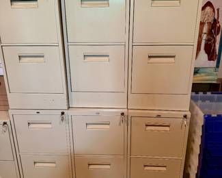 HON and Proline 2 Drawer File Caninets with keys