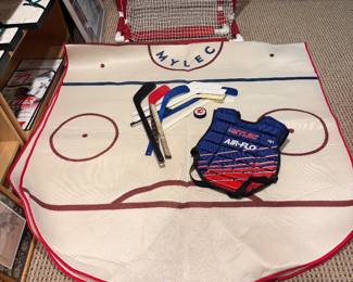 Mylec Hockey Game Mat and Accessories