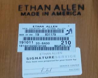 PRESALE - ETHAN ALLEN NEW COUNTRY DINING ROOM TABLE WITH LEAF/LEAVES AND 6 CHAIRS
