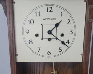 PRESALE $75 OBO WESTMINSTER PENDULUM MANTEL CLOCK GERMAN MOVEMENT CANADIAN CASE