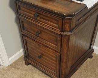 PRESALE - $40 DOUBLE DRAWER FOR FILES/FILE CABINET WOOD SOME WEAR AROUND TOP EDGES COULD BE TOUCHED UP