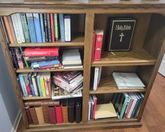 PRESALE - $60 SOLID WOOD DOUBLE ONE-PIECE BOOK SHELF 48X48 X 12D AMISH MADE IN JAMESPORT