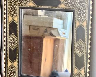 Laguna Inlaid Wood Mirror