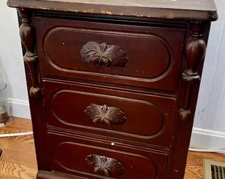 Two-Foot Tall Three-Drawer Wooden Nightstand — Dovetail Construction